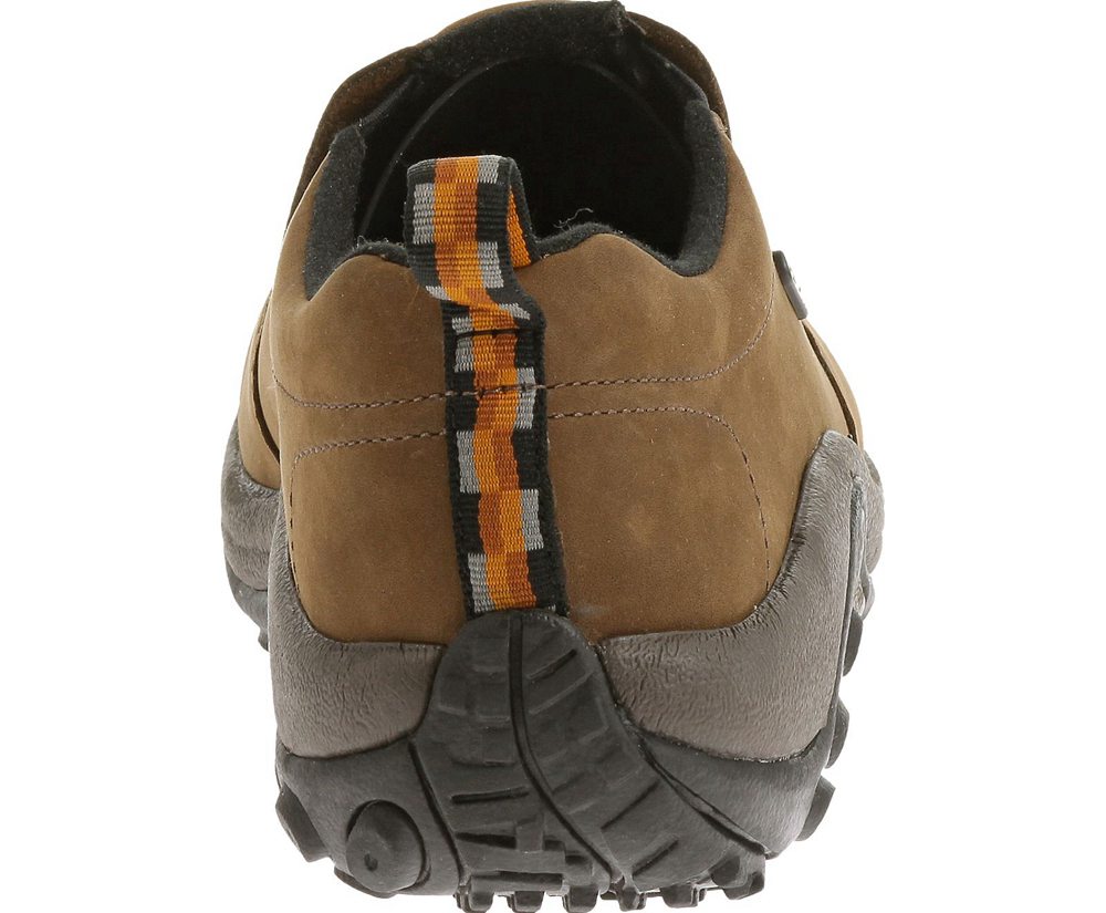 Merrell Slip Ons Brown - Jungle Moc Nubuck Waterproof - Mens 54DGHWTOS